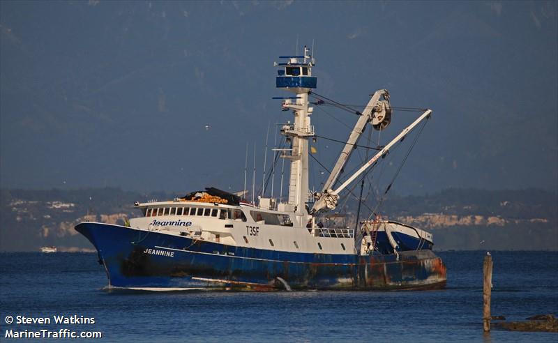jeannine (Fishing vessel) - IMO , MMSI 518100665, Call Sign E5U3579 under the flag of Cook Islands