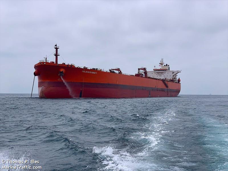 hs everett (Crude Oil Tanker) - IMO 9410870, MMSI 636022403, Call Sign 5LIP7 under the flag of Liberia