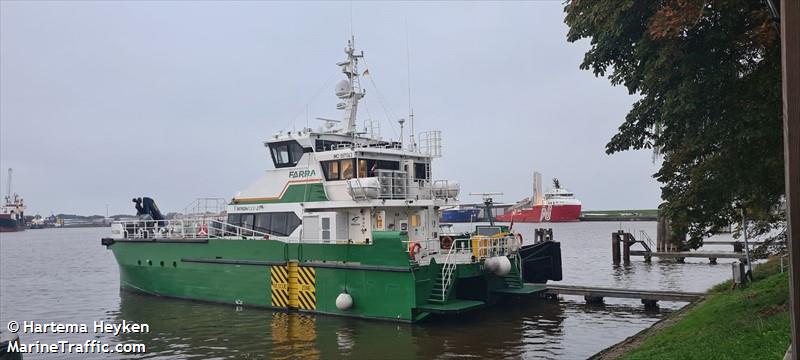 farra cliona (Offshore Tug/Supply Ship) - IMO 9971343, MMSI 232046092, Call Sign MNDD9 under the flag of United Kingdom (UK)