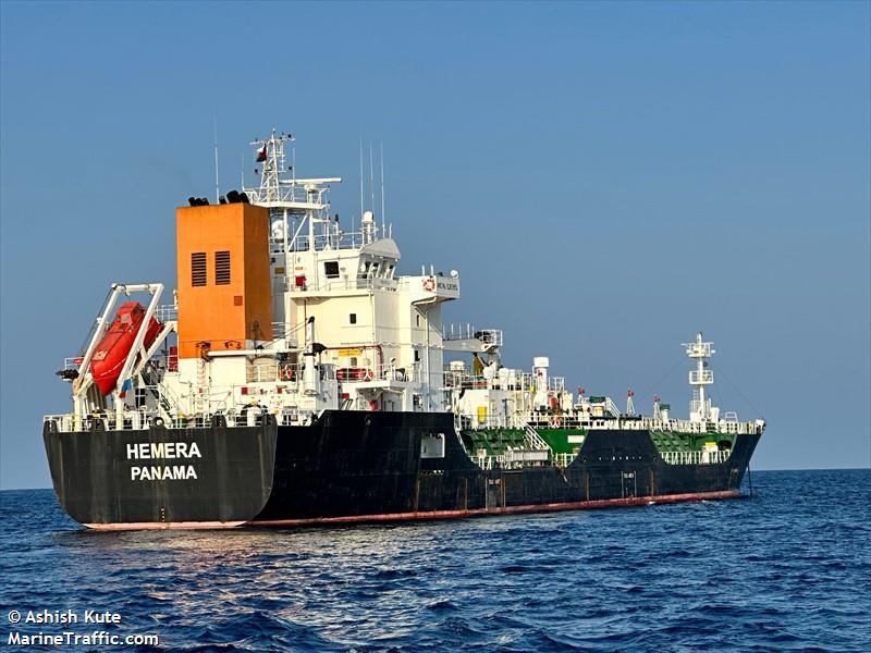 hemera (Bitumen Tanker) - IMO 9263954, MMSI 352002103, Call Sign 3E3784 under the flag of Panama