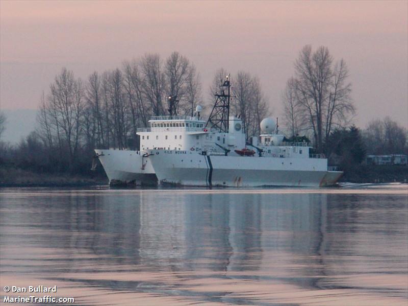 kilo moana (Research Vessel) - IMO 9229037, MMSI 369565000, Call Sign WDA7827 under the flag of United States (USA)