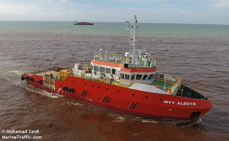 myy aleeya (Offshore Support Vessel) - IMO 9739795, MMSI 533170282, Call Sign 9WRQ9 under the flag of Malaysia
