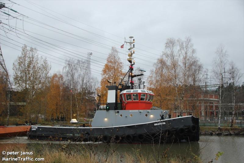 goliath vig (Tug) - IMO 8616245, MMSI 219031423, Call Sign OZFN2 under the flag of Denmark