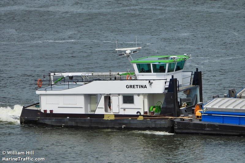 gretina (Cargo ship) - IMO , MMSI 244717145, Call Sign PB3855 under the flag of Netherlands