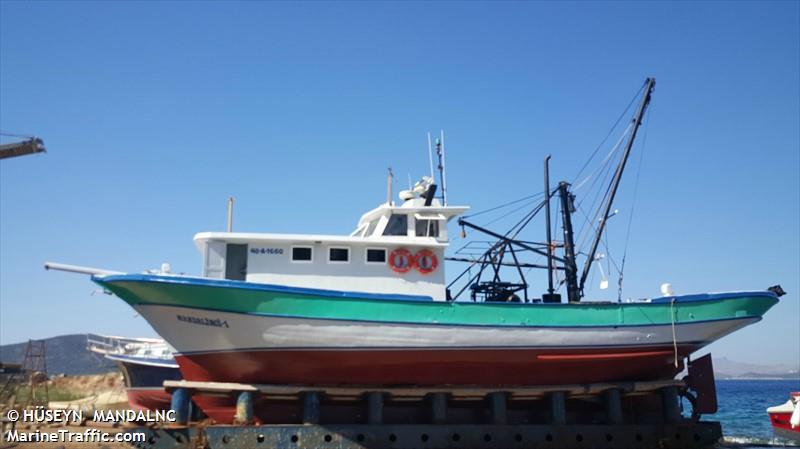 mandalinci-1 (Fishing vessel) - IMO , MMSI 271062090, Call Sign TC4113 under the flag of Turkey