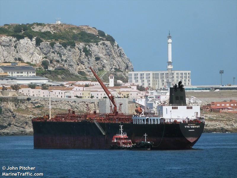 ttc vidyut (Crude Oil Tanker) - IMO 9327011, MMSI 352002069, Call Sign 3E3758 under the flag of Panama