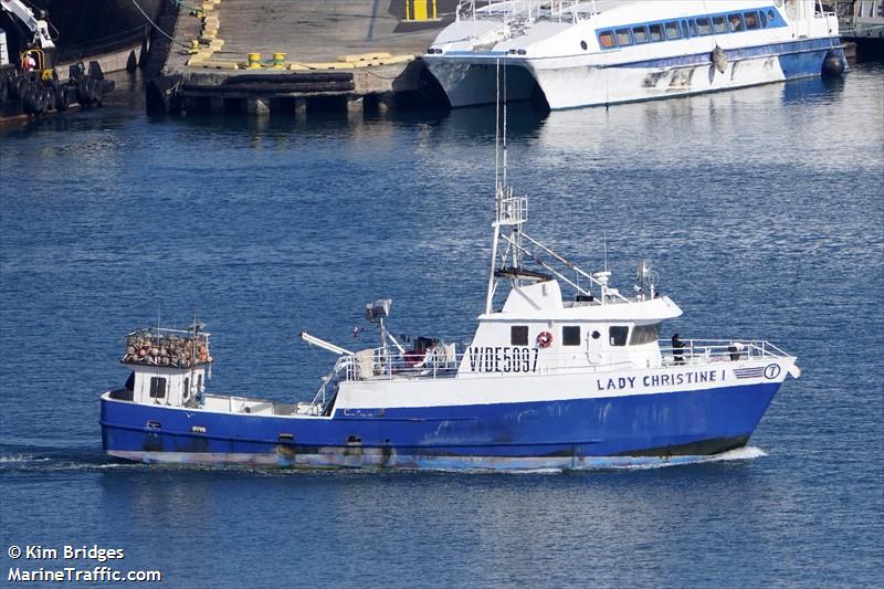 lady christine i (Fishing vessel) - IMO , MMSI 367361970, Call Sign WDE5097 under the flag of United States (USA)