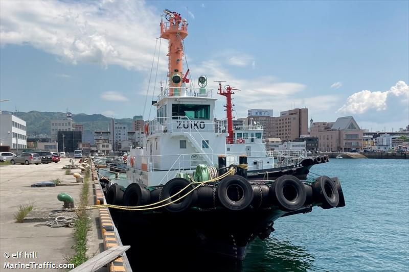 zuiko maru (Tug) - IMO , MMSI 431010482, Call Sign JD4222 under the flag of Japan