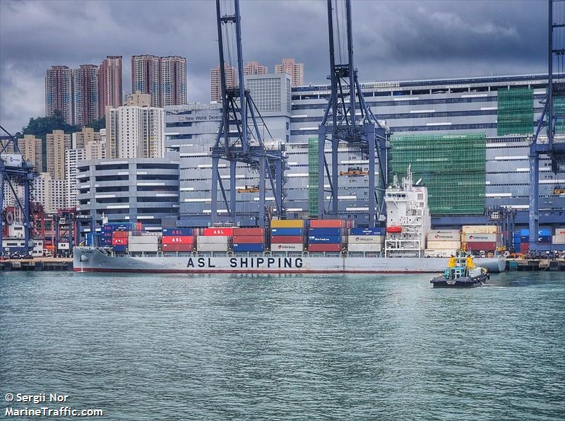 asl peony (Container Ship) - IMO 9935870, MMSI 477871900, Call Sign VRVG4 under the flag of Hong Kong