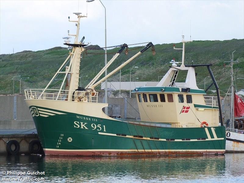 sk951 musse 3 (Fishing vessel) - IMO , MMSI 219004125, Call Sign OXAS under the flag of Denmark