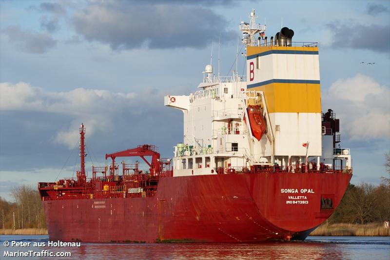 songa opal (Chemical/Oil Products Tanker) - IMO 9473913, MMSI 249923000, Call Sign 9HA2076 under the flag of Malta