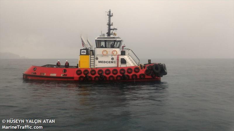 medcem i (Tug) - IMO , MMSI 271043451, Call Sign TCVY9 under the flag of Turkey