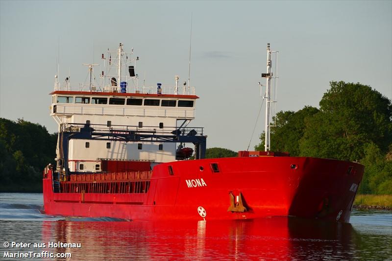 mona (General Cargo Ship) - IMO 9101534, MMSI 314703000, Call Sign 8PGO1 under the flag of Barbados
