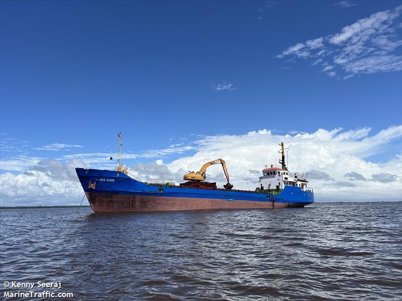 kas kiara (Cargo ship) - IMO , MMSI 341894000, Call Sign V4VT4 under the flag of St Kitts & Nevis