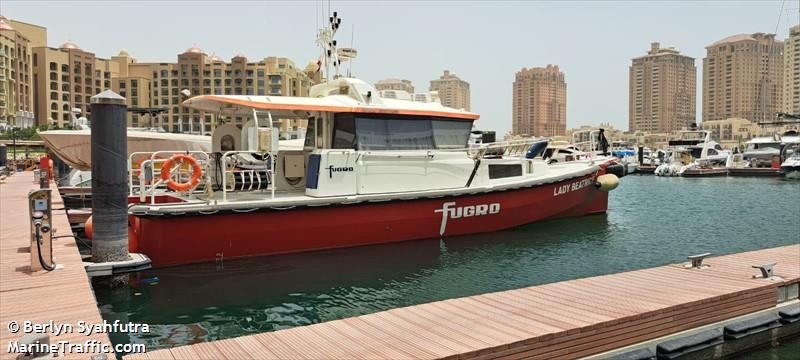 lady beatrice (Diving ops) - IMO , MMSI 466563160, Call Sign A7D3053 under the flag of Qatar