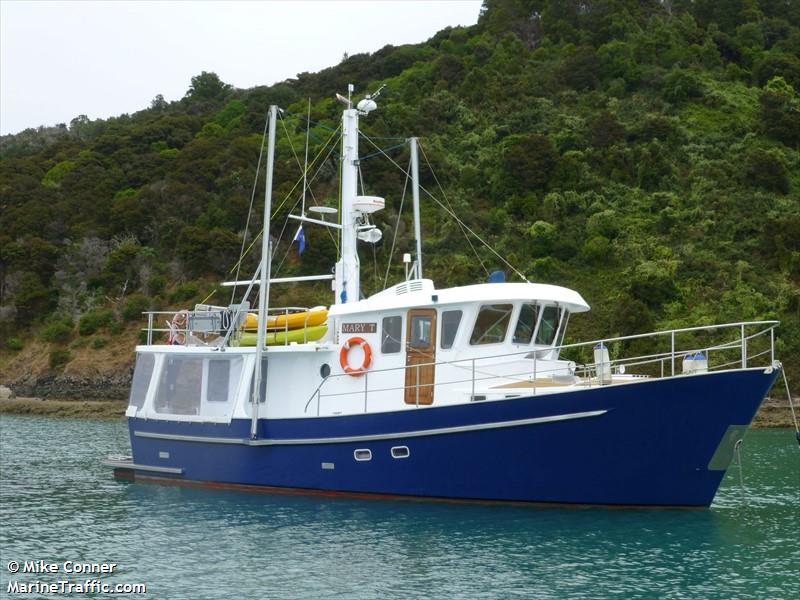 mary t (Pleasure craft) - IMO , MMSI 512007675, Call Sign ZMA3541 under the flag of New Zealand