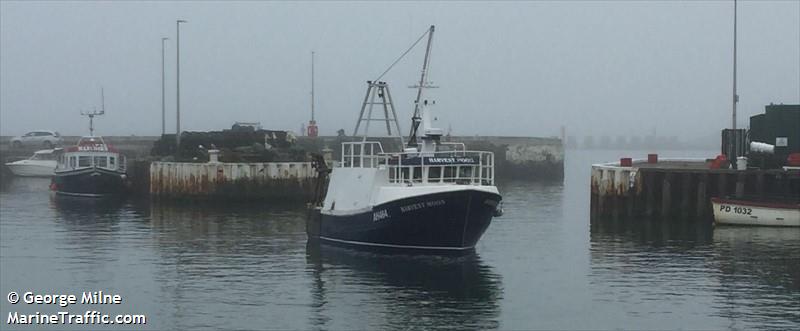 harvest moon (Fishing vessel) - IMO , MMSI 235111533, Call Sign 2IOT6 under the flag of United Kingdom (UK)