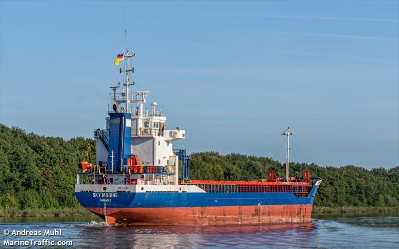 sky marine (General Cargo Ship) - IMO 9143269, MMSI 352002352, Call Sign 3E2282 under the flag of Panama