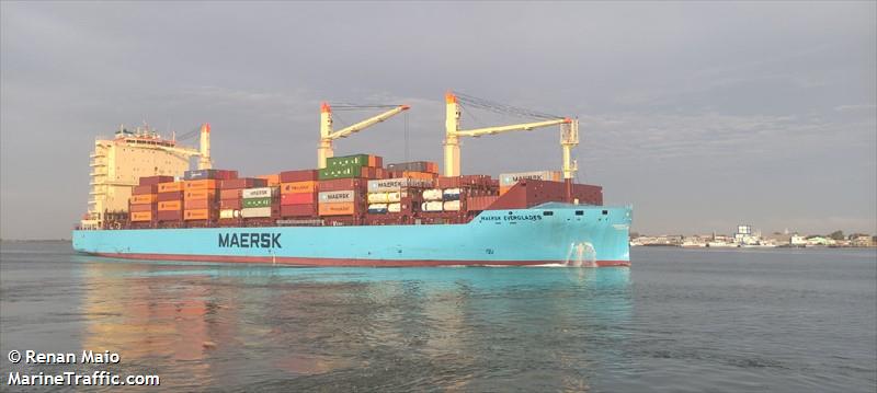 maersk everglades (Container Ship) - IMO 9928205, MMSI 352002391, Call Sign 3E3856 under the flag of Panama