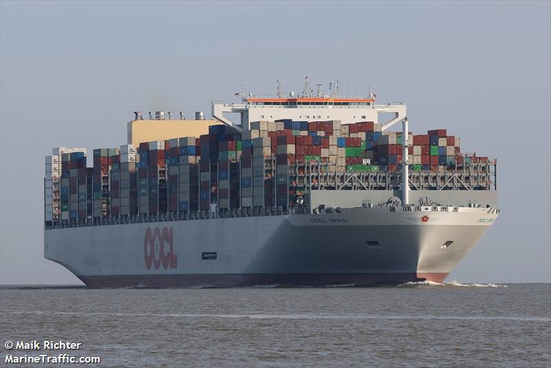 oocl spain (Container Ship) - IMO 9908126, MMSI 477871600, Call Sign VRVC6 under the flag of Hong Kong