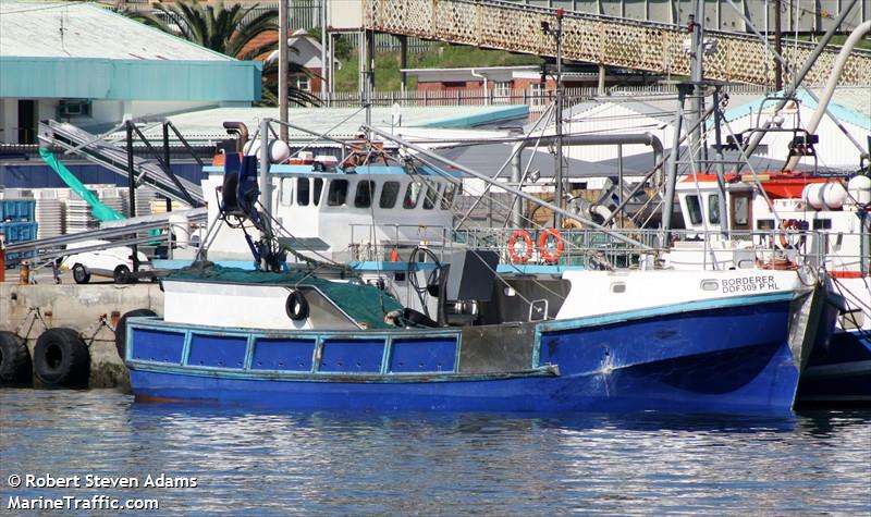 borderer (Fishing vessel) - IMO , MMSI 601513000, Call Sign ZR6445 under the flag of South Africa