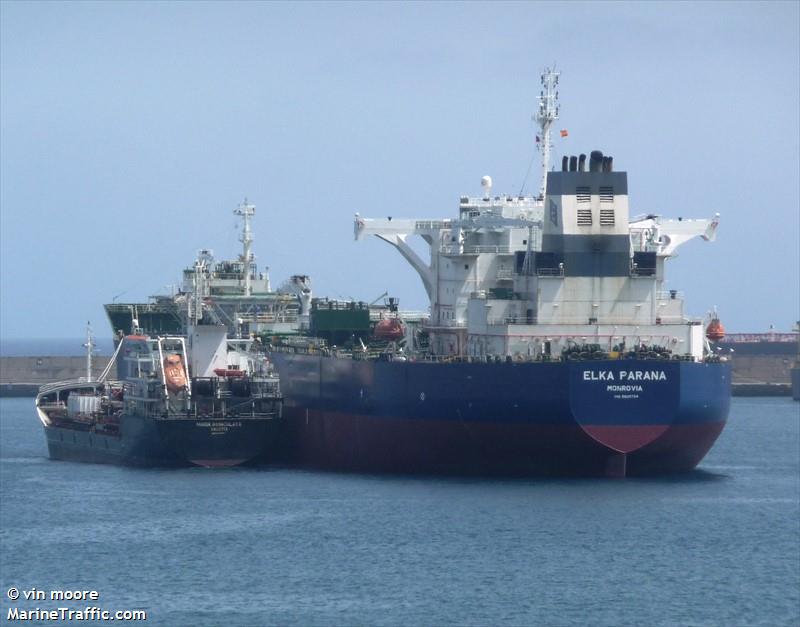 elka parana (Crude Oil Tanker) - IMO 9625724, MMSI 636021938, Call Sign 5LGK6 under the flag of Liberia