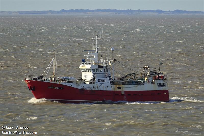 argenova x (Fishing Vessel) - IMO 8702692, MMSI 701000950, Call Sign LW5409 under the flag of Argentina