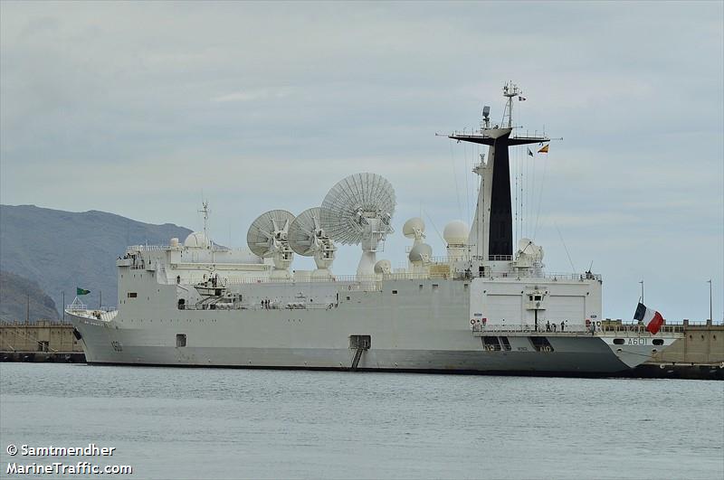 french warship (Military ops) - IMO , MMSI 228749000, Call Sign GE under the flag of France