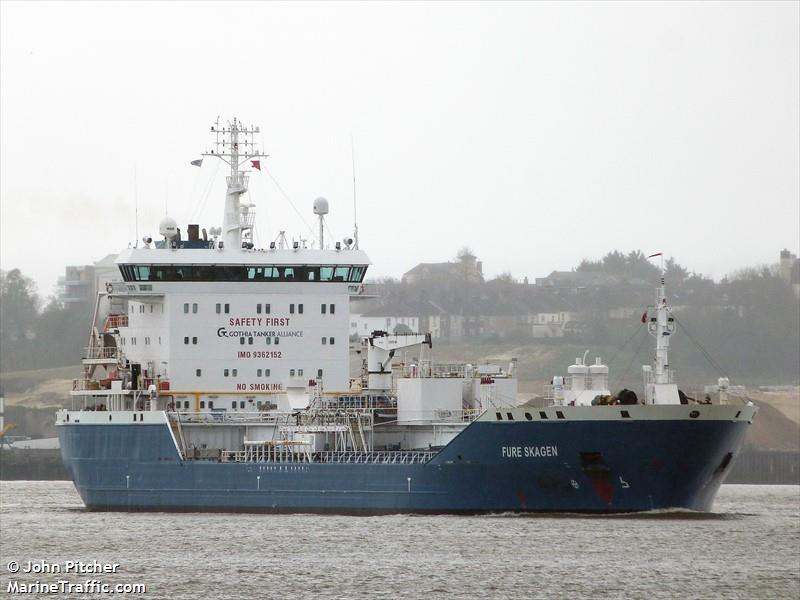 fure skagen (Chemical/Oil Products Tanker) - IMO 9362152, MMSI 231875000, Call Sign OZ2210 under the flag of Faeroe Islands