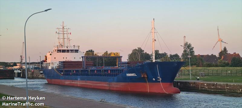 himmel (General Cargo Ship) - IMO 9518414, MMSI 255802860, Call Sign CQPW under the flag of Madeira