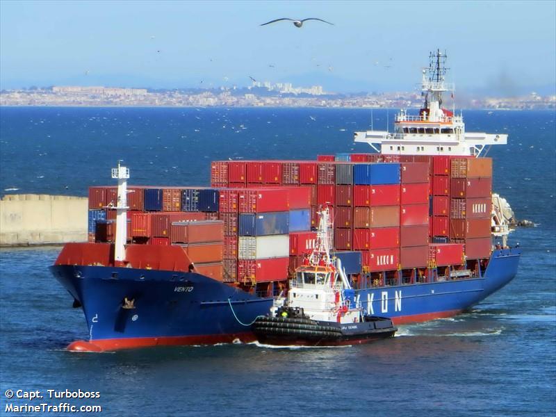vento (Container Ship) - IMO 9319569, MMSI 271051067, Call Sign TCA7380 under the flag of Turkey