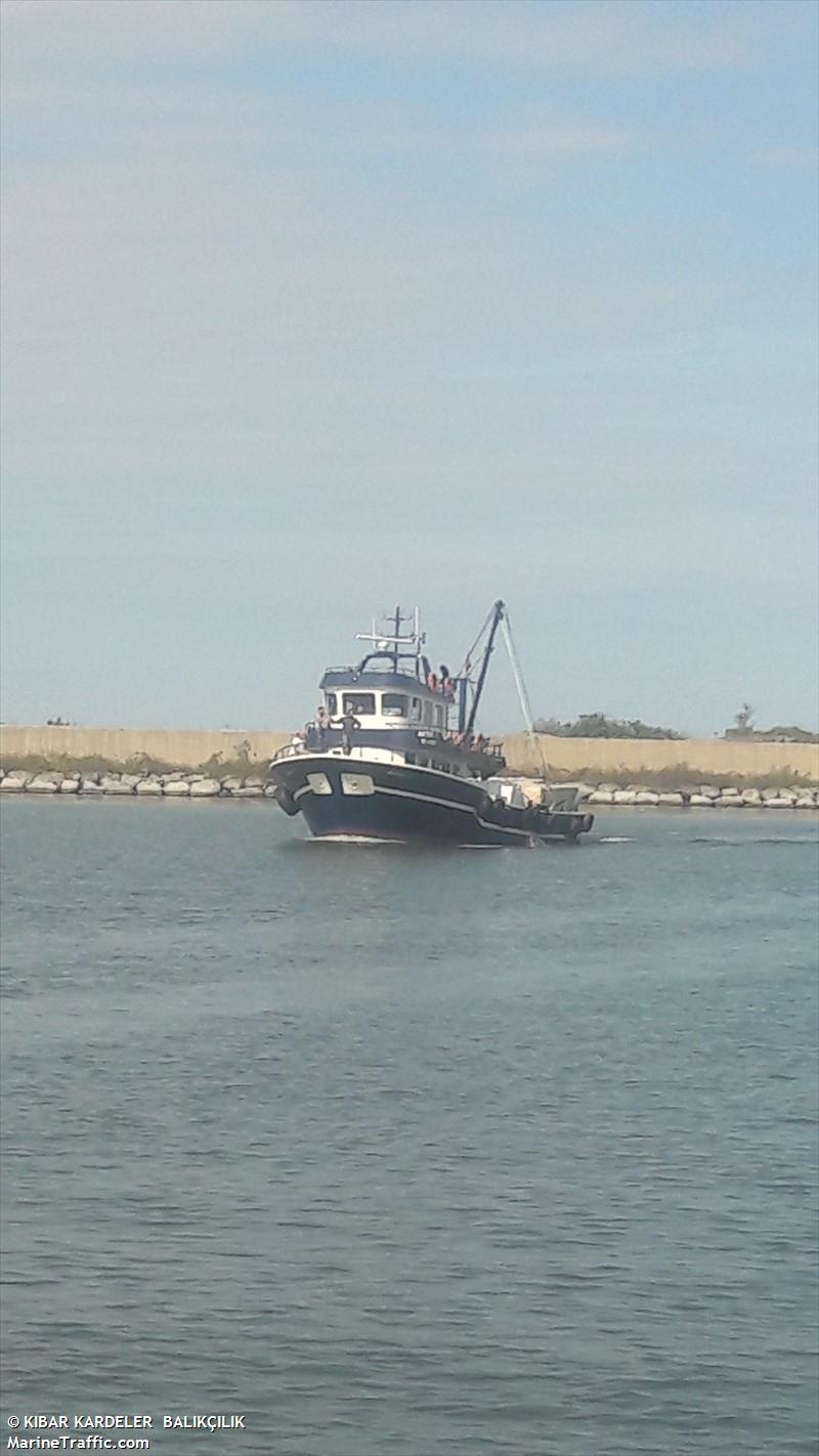 kahya (Fishing vessel) - IMO , MMSI 271056038, Call Sign TCA2551 under the flag of Turkey