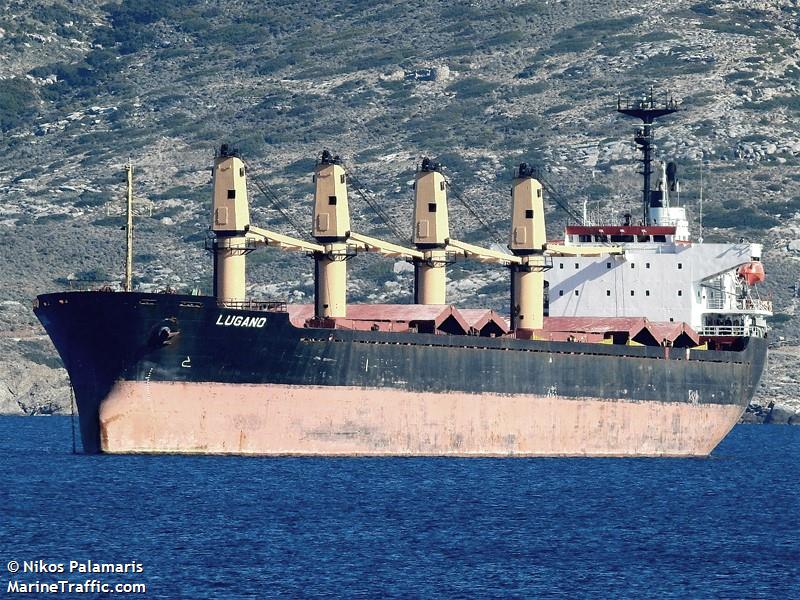 lugano (Bulk Carrier) - IMO 9132662, MMSI 312220000, Call Sign V3OU2 under the flag of Belize