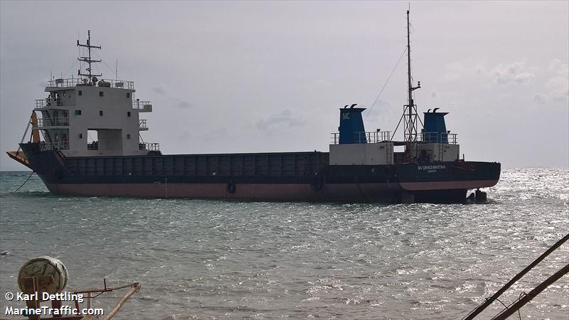 mv danica martina (Deck Cargo Ship) - IMO 9834040, MMSI 312252000, Call Sign DUA3588 under the flag of Belize