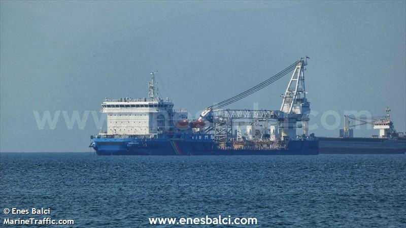 shanashil (Crane Ship) - IMO 9869930, MMSI 425000014, Call Sign HNSL under the flag of Iraq