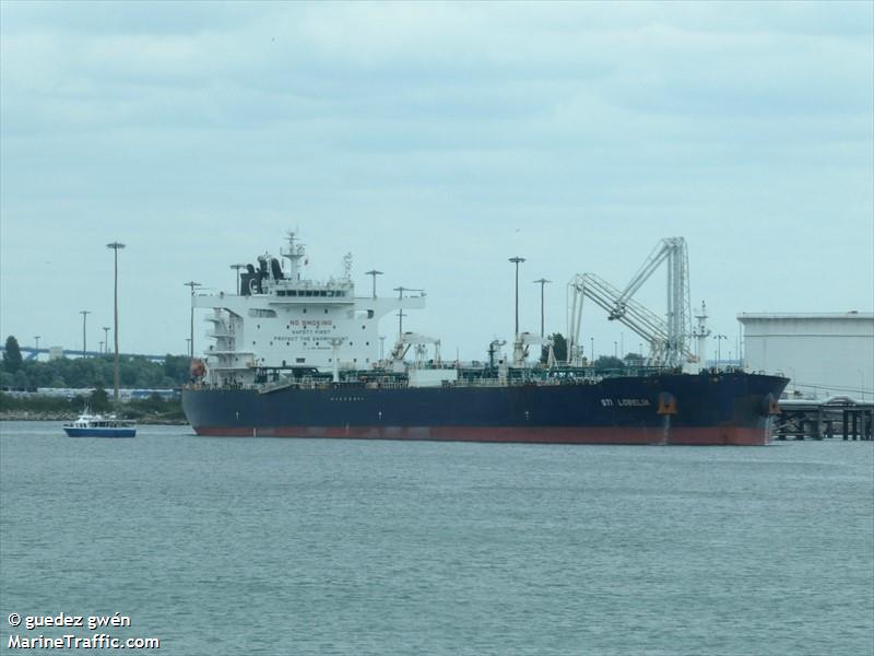 sti lobelia (Crude Oil Tanker) - IMO 9838228, MMSI 538010453, Call Sign V7A6061 under the flag of Marshall Islands
