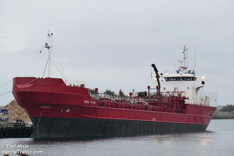 nor star (Chemical Tanker) - IMO 8719102, MMSI 630001042, Call Sign J5AE9 under the flag of Guinea-Bissau