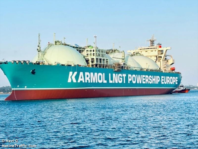 karmol lngt europe (LNG Tanker) - IMO 9020766, MMSI 636020066, Call Sign D5XM9 under the flag of Liberia