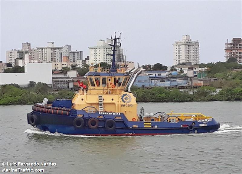 starnav mira (Tug) - IMO 9876763, MMSI 710033360, Call Sign PU5518 under the flag of Brazil