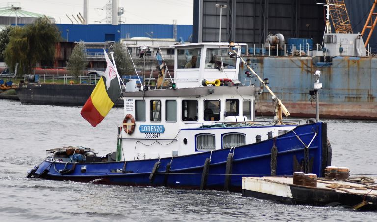 lorenzo (Tug) - IMO , MMSI 205220390, Call Sign OT2203 under the flag of Belgium