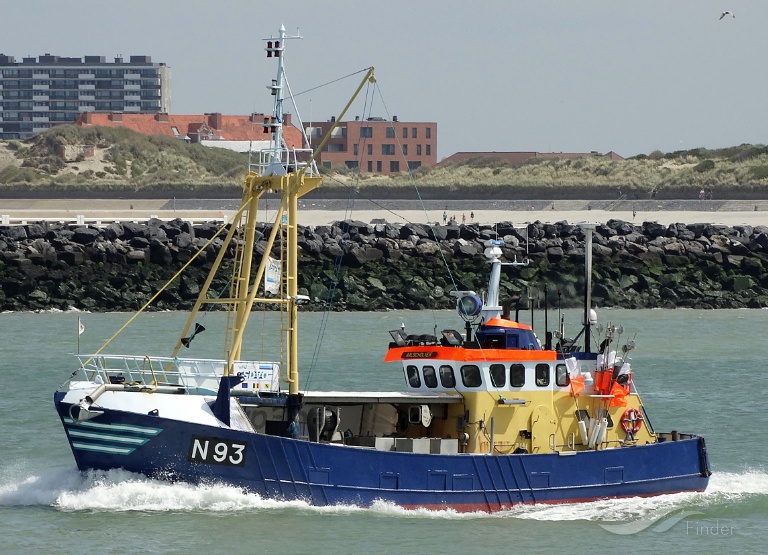 mfv n93 aalscholver (Fishing vessel) - IMO , MMSI 205307000, Call Sign OPDO under the flag of Belgium