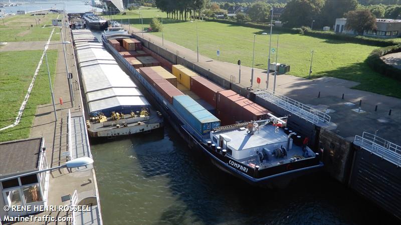 compari (Cargo ship) - IMO , MMSI 205359190, Call Sign OT3591 under the flag of Belgium