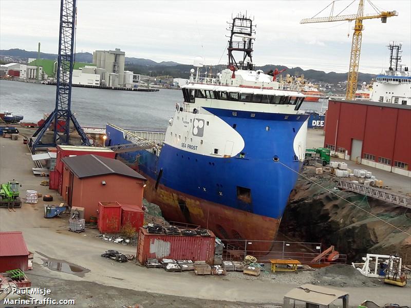 sea frost (Offshore Tug/Supply Ship) - IMO 9656735, MMSI 210637000, Call Sign 5BXM3 under the flag of Cyprus