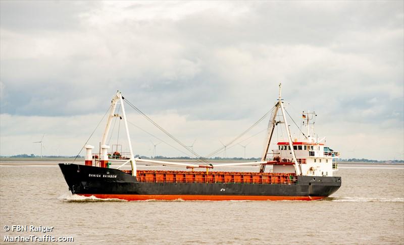 danica rainbow (General Cargo Ship) - IMO 8503979, MMSI 219207000, Call Sign OWQQ 2 under the flag of Denmark