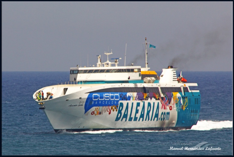 ramon llull (Passenger/Ro-Ro Cargo Ship) - IMO 9262065, MMSI 224247000, Call Sign ECDI under the flag of Spain