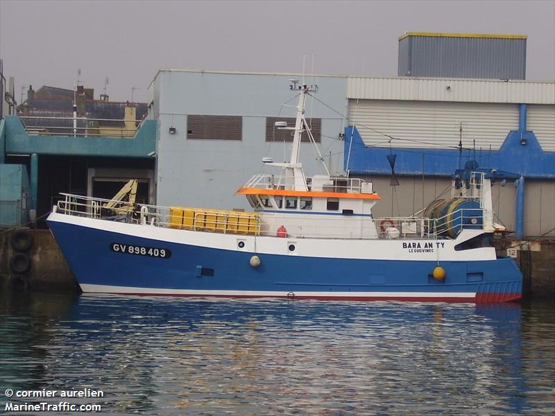 bara an ty (Fishing vessel) - IMO , MMSI 227143900, Call Sign FOBF under the flag of France