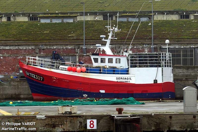 fv sergagil (Fishing vessel) - IMO , MMSI 227905000, Call Sign FVQC under the flag of France