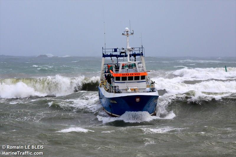 bara ar vro (Fishing vessel) - IMO , MMSI 228935000, Call Sign FQBA under the flag of France