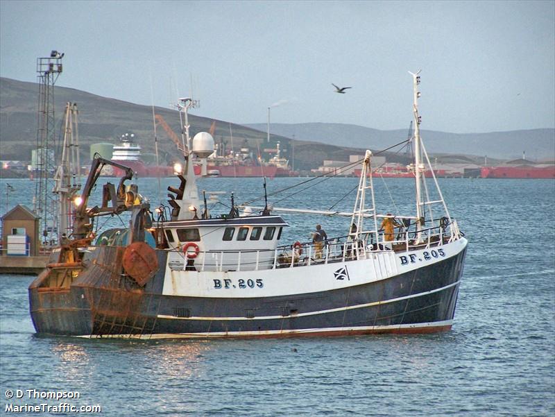 fv searcher bf205 (Fishing Vessel) - IMO 8717491, MMSI 235003110, Call Sign MKJF6 under the flag of United Kingdom (UK)