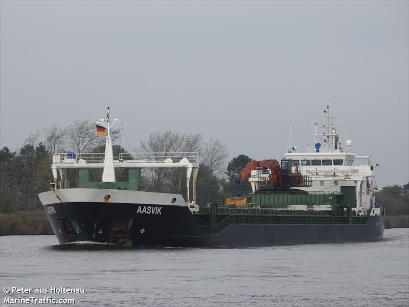 aasvik (General Cargo Ship) - IMO 9433389, MMSI 236711000, Call Sign ZDQT3 under the flag of Gibraltar